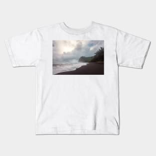 Black Sand Sunset Kids T-Shirt